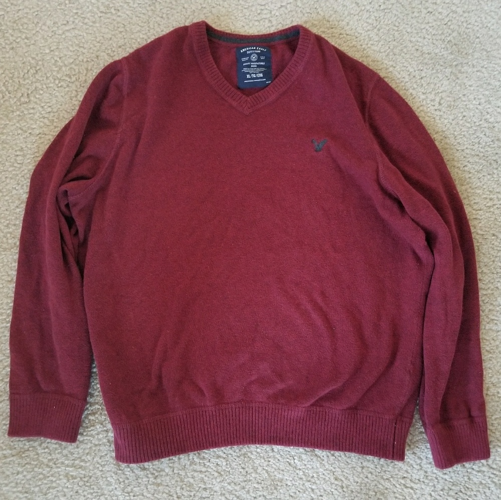 American Eagle Burgundy Sweater